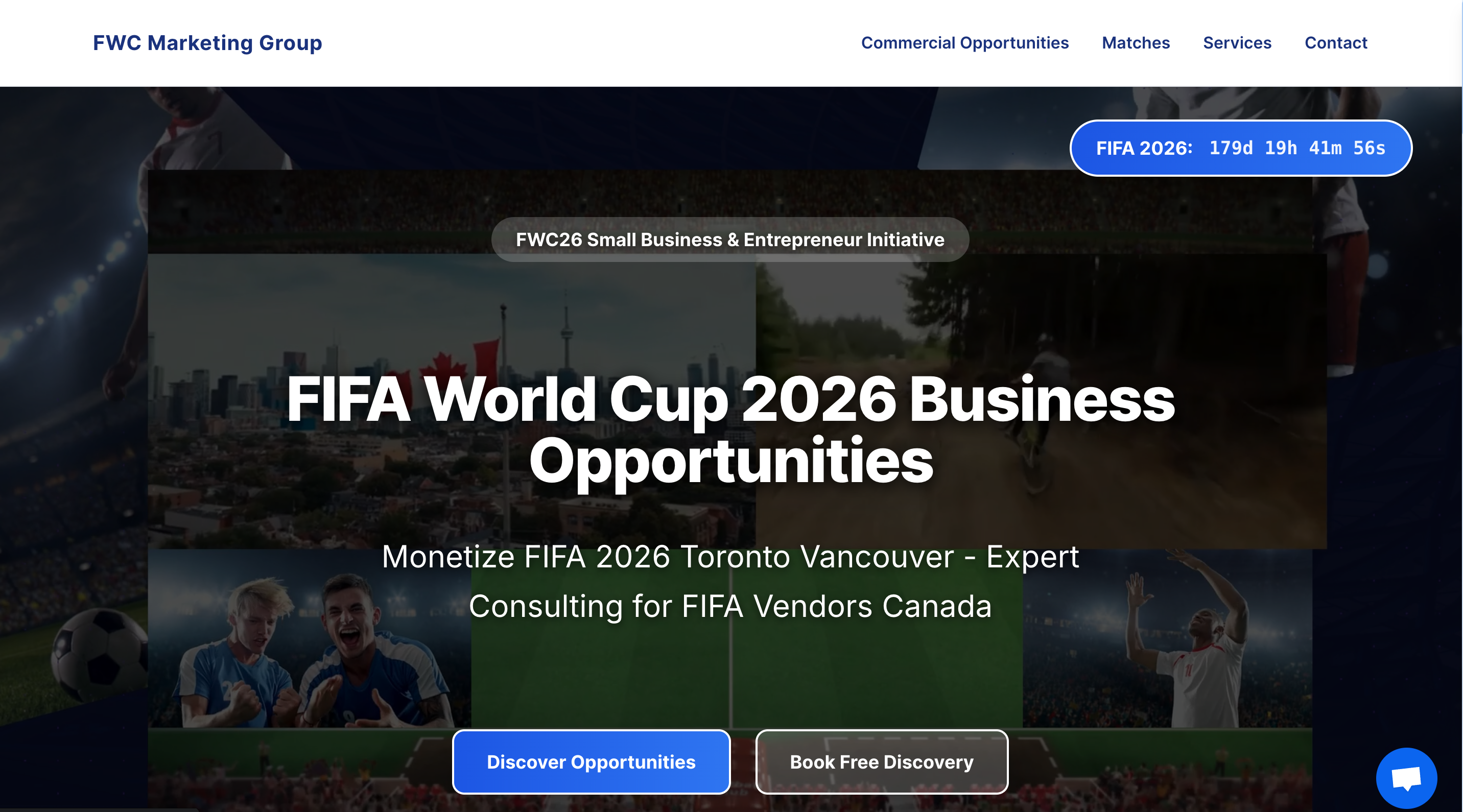 FWC26 Website - Business Consulting project